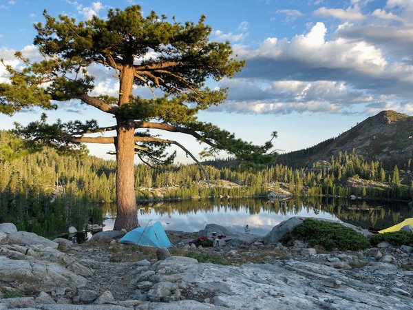 Sunrise at backgrountry camp