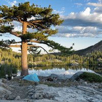 Sunrise at backgrountry camp