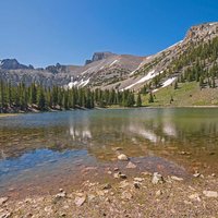 Dramatic Mountains Rising Over an Alpine Lake