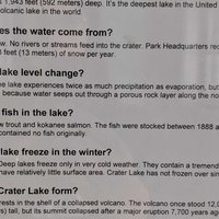 Fun Facts and FAQ about Crater Lake
