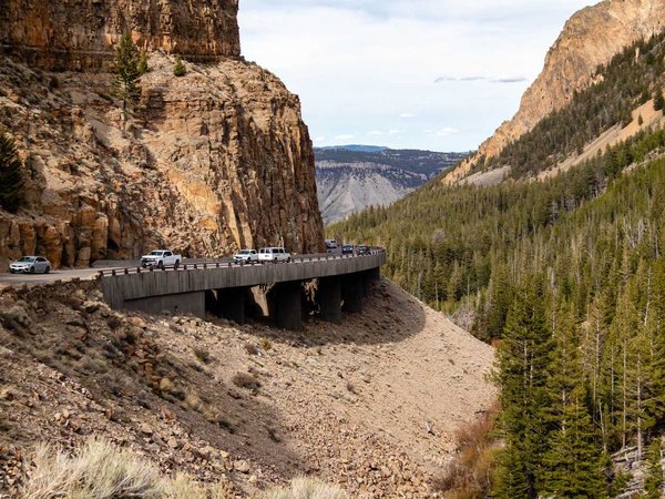 Golden Gate Canyon in Yellowstone National Park, Wyoming, USA, M