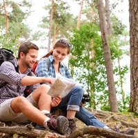 Hiking couple