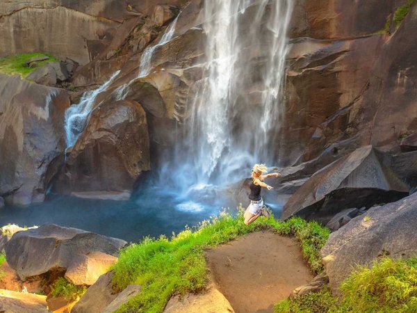 Vernal Fall Yosemite Jumping