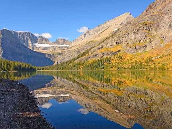 Fall Reflections on an Alpine Lake