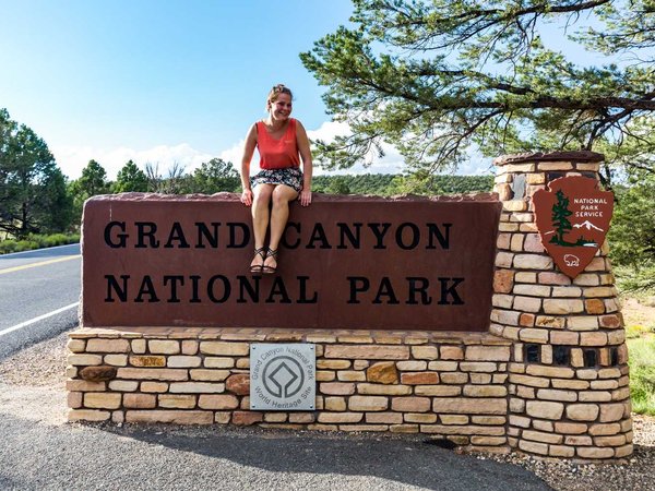Grand Canyon National Park entrance sign