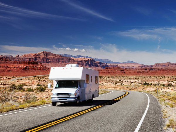 Traveling by a motorhome in Southern Utah, Arizona, and New Mexico