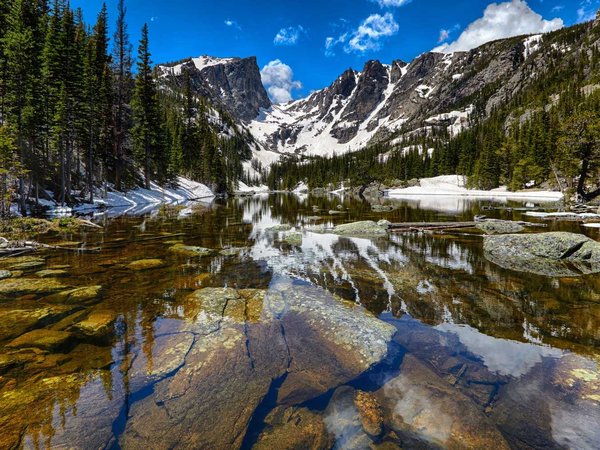 Dream Lake at the Rocky Mountain National Park
