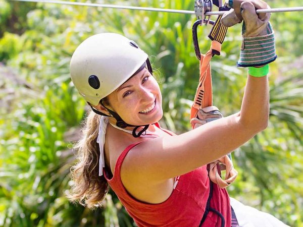 What is the best national park for zip lining?