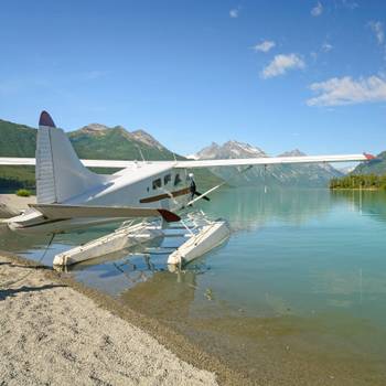 Float Plane on a Wilderness Lake