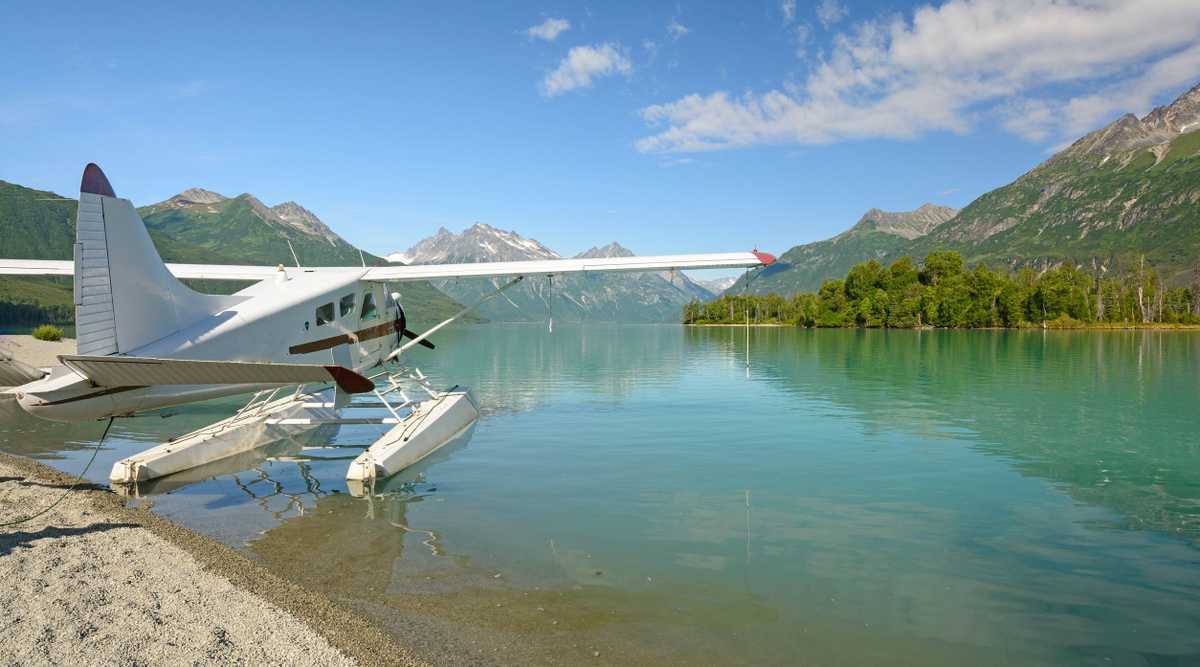 Float Plane on a Wilderness Lake