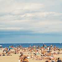 Crowded beaches are examples of over-tourism