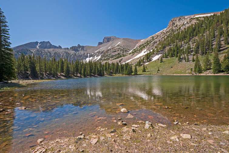 Dramatic Mountains Rising Over an Alpine Lake