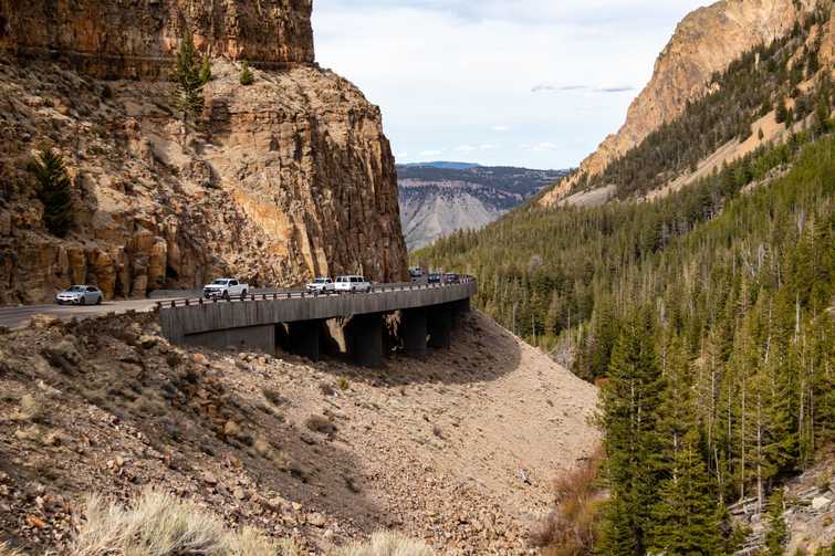 Golden Gate Canyon in Yellowstone National Park, Wyoming, USA, M