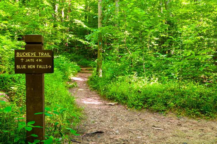 Buckeye Trail marker