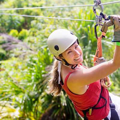 What is the best national park for zip lining?